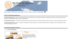 Desktop Screenshot of neodental-intl.com
